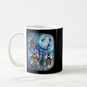Mug 67 Meme Three Racoon Howling At The Moon 67  (Gauche)