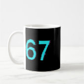 Mug 67 Meme Trending Gen Z Alpha Six Seven 6 7 (Gauche)