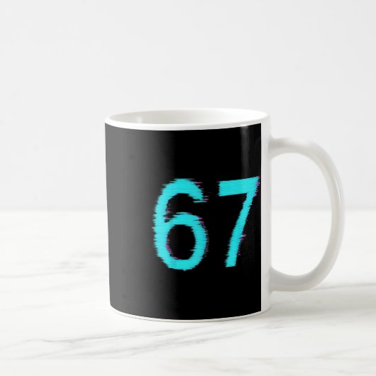 Mug 67 Meme Trending Gen Z Alpha Six Seven 6 7 (Droite)