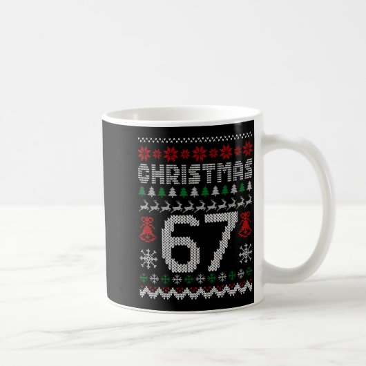 Mug 67 Meme Xmas Gen Alpha Fun Six Seven Ugly Christma (Droite)