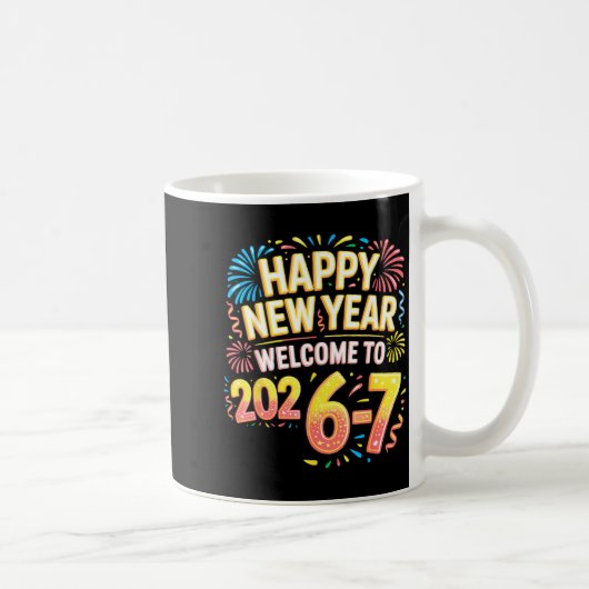 Mug 67 New Year's Eve - Happy New Year 2026-7 Funny 67 (Droite)