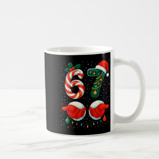 Mug 67 Noël 6 7 Mème Pyjama Fête Gen Alpha Sl (Droite)