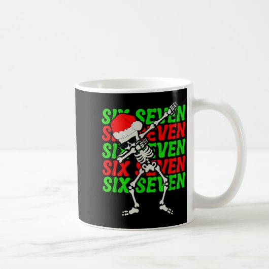 Mug 67 Noël Drôle Six Sept Mème Brainrot Dabbing (Droite)