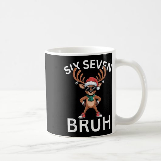 Mug 67 Noël Drôle Six Sept Mème Brainrot Renne (Droite)