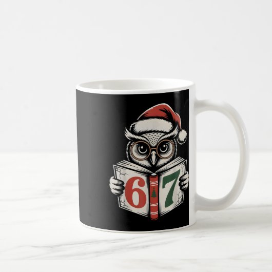Mug 67 Number Owl Noël Mème Internet Vacances  (Droite)