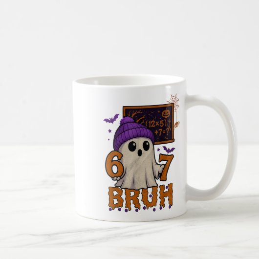 Mug 67 Prof Ghost Halloween Six Seven Mème Équation Ma (Droite)