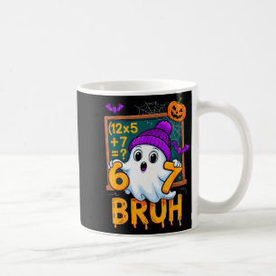 Mug 67 Prof Halloween Fantôme Six Sept Mème Math Humou