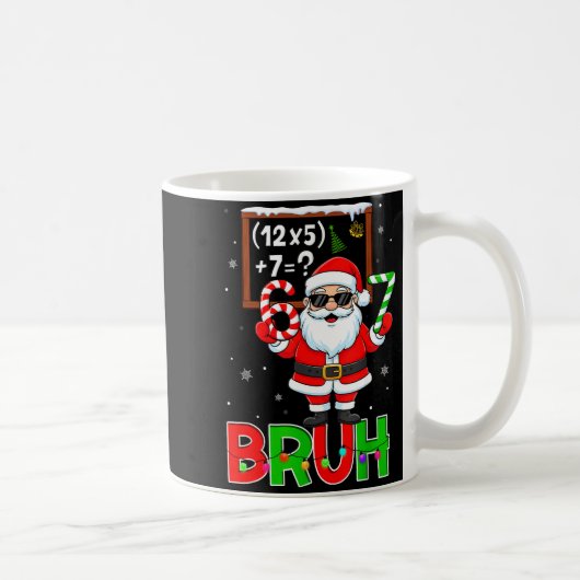 Mug 67 Prof Noël Santa Six Sept Mème Équation Math (Droite)