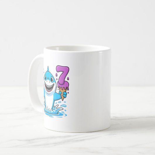 Mug 67 Shark Six Seven Ice Cream Drip Funny Gen Alpha (Devant gauche)