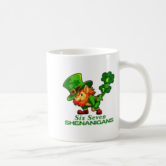 Mug 67 Shenanigans Drôle Six Sept 6 7 Mème St. Patrick (Droite)