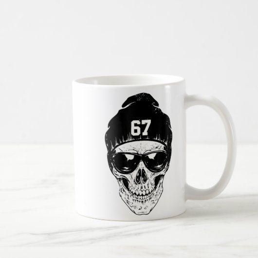Mug 67 Six Seven 67 Meme Funny Distressed 67 Number Sp (Droite)