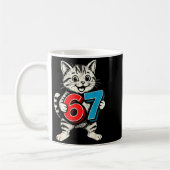 Mug 67 Six Seven 6 7 Chat Drôle (Gauche)