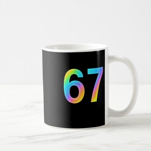 Mug 67 Six Seven 6 7 Conception de Mème Drôle 6 7 1 (Droite)