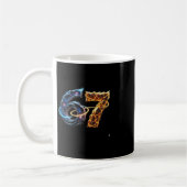 Mug 67 Six Seven 6 7 Conception de Mème Drôle 6 7 4 (Gauche)