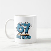 Mug 67 Six Seven 6-7 Funny Italian Brainrot Kids Gamin (Gauche)