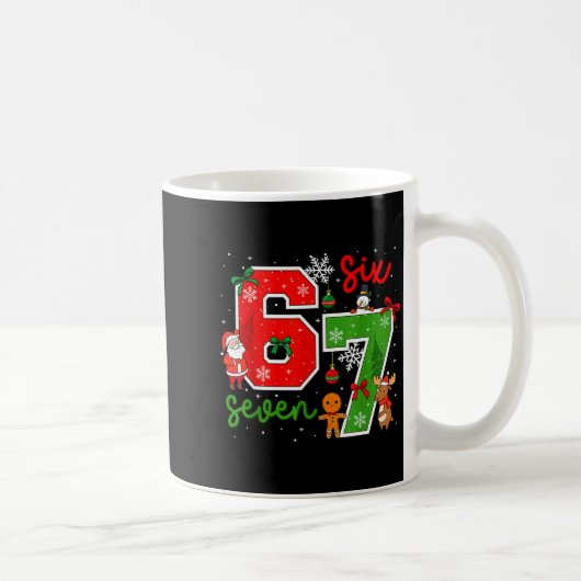 Mug 67 Six Seven 6 7 Meme E Couple Christmas Matching (Droite)