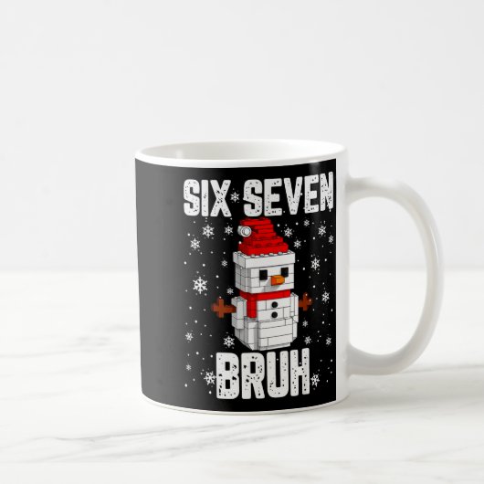 Mug 67 Six Seven Bruh Snowman Building Blocks Christma (Droite)