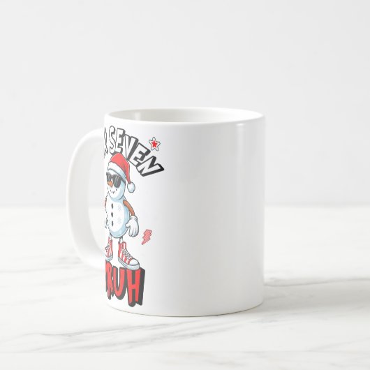 Mug 67 Six Seven Christmas Bruh Snowman Funny Kids Boy (Devant gauche)