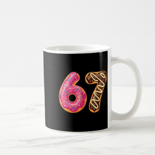 Mug 67 Six Seven Donut Meme Funny Sweet Sprinkles  (Droite)