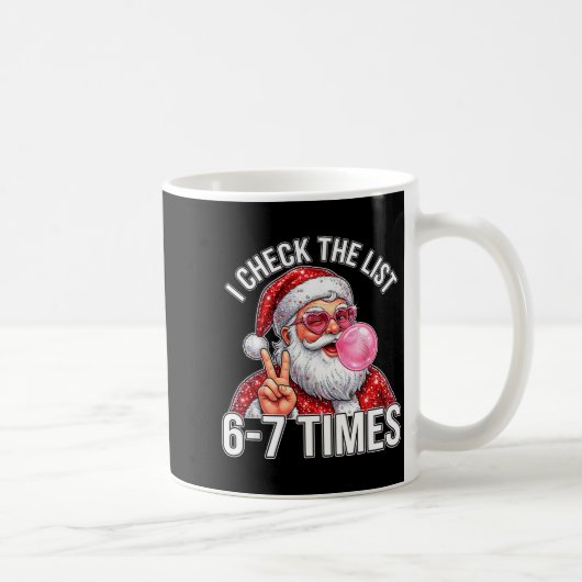 Mug 67 Six Seven Funny Christmas 6 7 Santa Meme Men Wo (Droite)