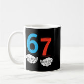 Mug 67 Six Seven Meme Gen Alpha Slang 6 7 Hands Funny (Gauche)