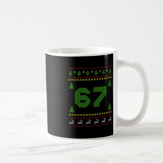 Mug 67 Six Seven Noël Tricot 67 Ugly Christmas (Droite)