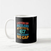 Mug 67 Six Seven Obtenir Sendy Conception de Mème Drôl (Gauche)