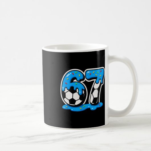 Mug 67 Soccer Ice Cream Drip Brain Rot Meme (Droite)