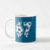 Mug 67 Soccer Ice Cream Drip Gen Alpha Six Seven Meme  (Gauche)