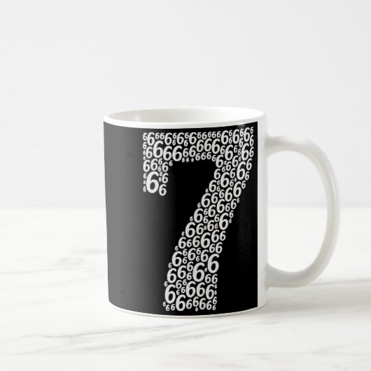 Mug 67 Soixante-Sept Conception de costume d'Halloween (Droite)