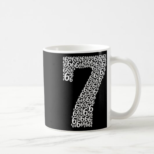 Mug 67 Soixante-Sept Conception de Costume d'Halloween (Droite)