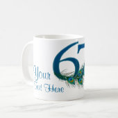 Mug # 67 - soixante-septième anniversaire de mariage (Devant gauche)
