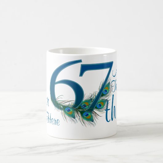 Mug # 67 - soixante-septième anniversaire de mariage (Centre)