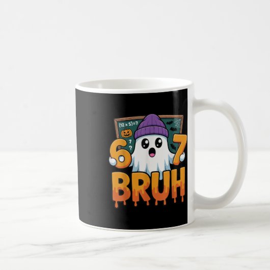 Mug 67 Teacher Ghost Six Seven Meme Math Equation Bruh (Droite)