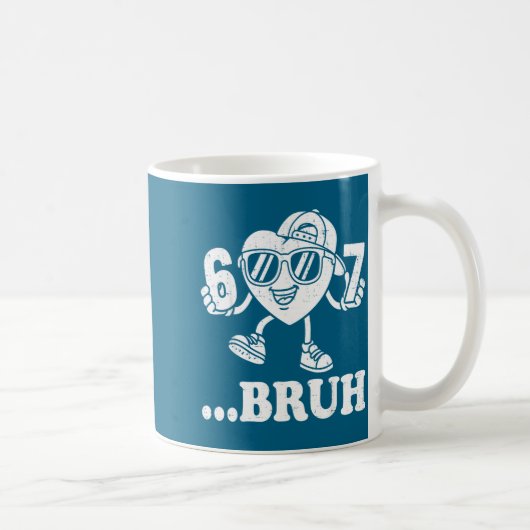 Mug 67 Valentines Bruh Six Seven Meme Heart 6 7 Boys K (Droite)