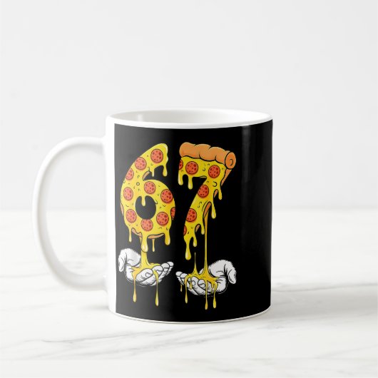 Mug 67 Zza Meme Funny Zza Lover  (Gauche)