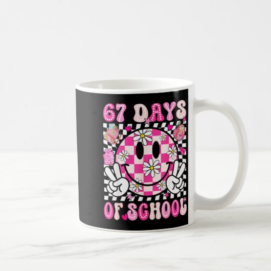 Mug 67e jour d'école 67 jours plus intelligent prof fi (Droite)