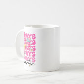 Mug 67e jour d'école 67 jours plus intelligents Enseig (Devant gauche)