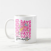 Mug 67e jour d'école 67 jours plus intelligents Enseig (Gauche)