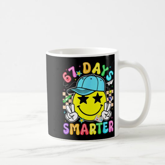 Mug 67th Day Of School 67 Days Smarter Teacher Boy Gir (Droite)