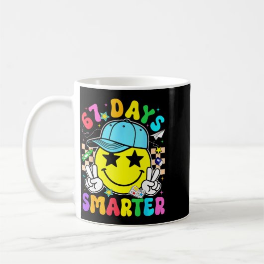 Mug 67th Day Of School 67 Days Smarter Teacher Boy Gir (Gauche)