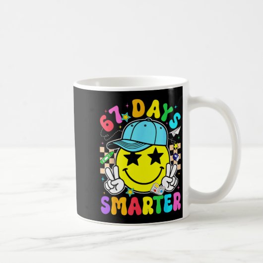 Mug 67th Day Of School 67 Days Smarter Teacher Boy Gir (Droite)