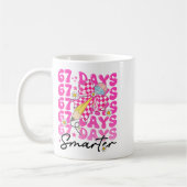 Mug 67th Day Of School 67 Days Smarter Teacher Student (Gauche)