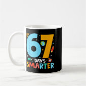Mug 67th Day Of School Funny 67 Days Smarter Teacher B (Gauche)