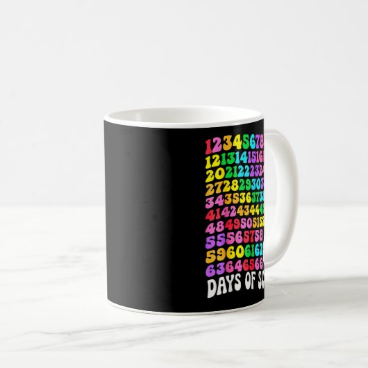 Mug 67th Day Of School Teacher 67 Days Math Numbers (Devant droit)