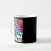 Mug 67th Day Of School Teacher 67 Days Math Numbers  (Devant gauche)