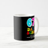 Mug 67th Day Of School Vibes 100 Days Of School Teache (Devant droit)