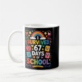Mug 67th Day Rainbow Teacher I Survived 67 Days Of Sch (Gauche)