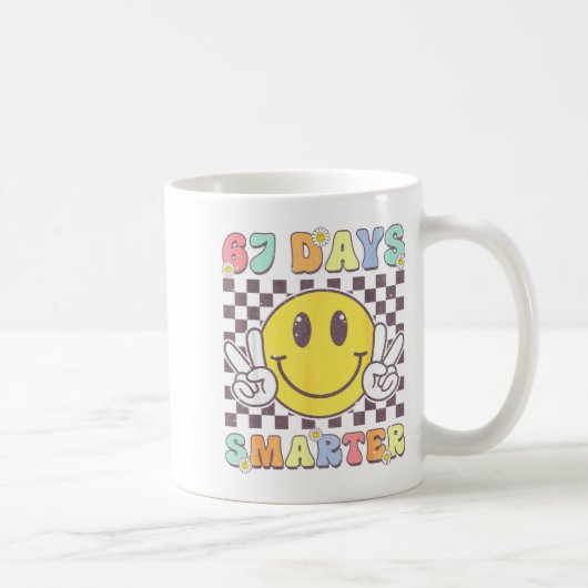 Mug 67th Days Smarter Smile Face 67 Days School Teache (Droite)