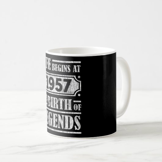 Mug 68 Ans 1957 Naissance De La Légende 68E Anniversai (Devant droit)